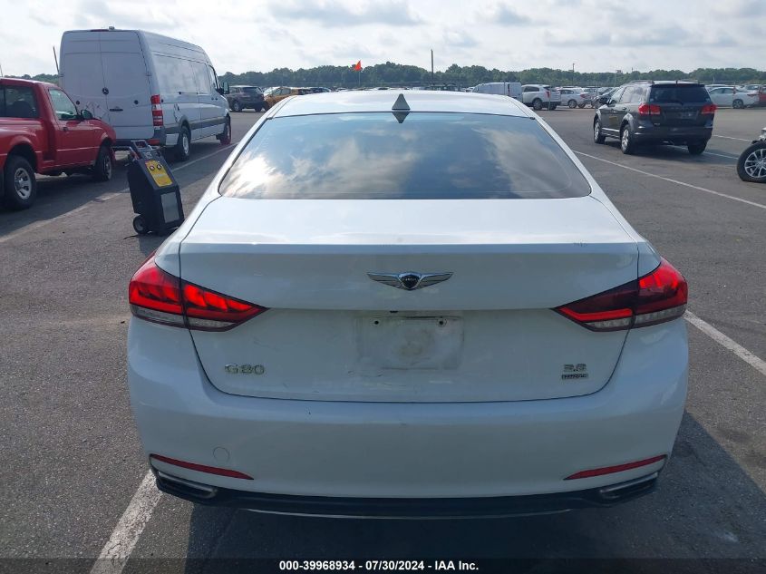 2018 Genesis G80 3.8 VIN: KMHGN4JE3JU235046 Lot: 39968934