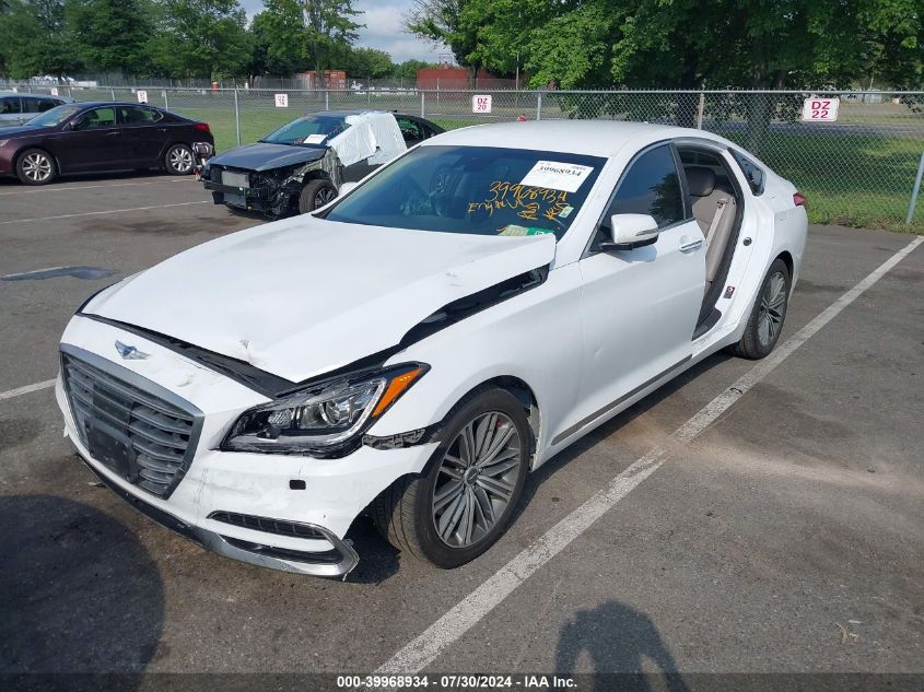 2018 Genesis G80 3.8 VIN: KMHGN4JE3JU235046 Lot: 39968934