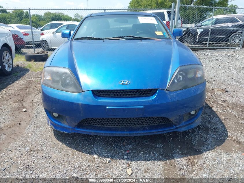 2005 Hyundai Tiburon Gt/Se VIN: KMHHN65F25U157836 Lot: 39968940