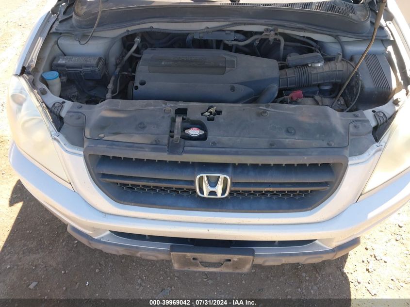 2003 Honda Pilot Ex-L VIN: 2HKYF18553H509662 Lot: 39969042