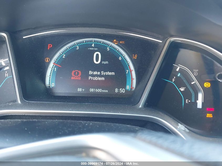 2018 Honda Civic Ex VIN: 2HGFC2F81JH545875 Lot: 39969174