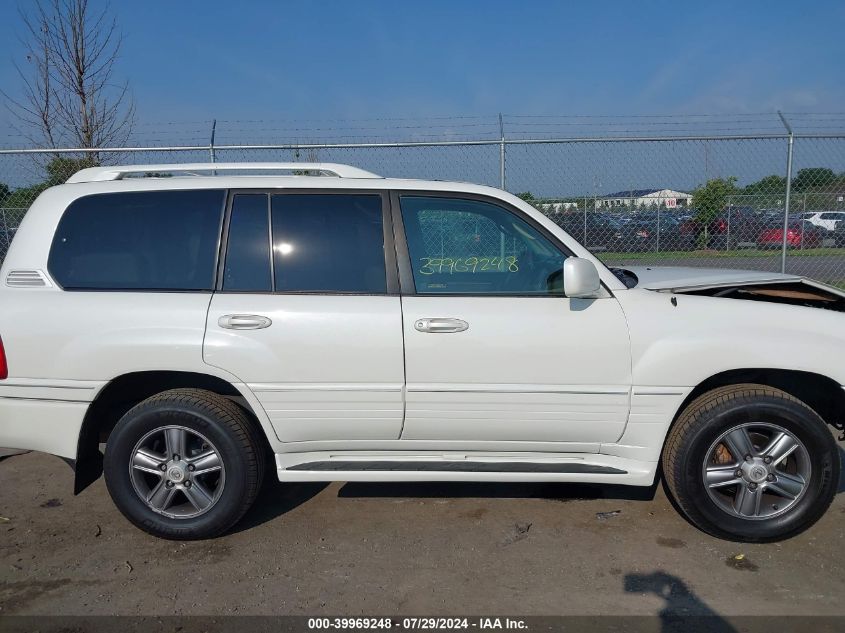 2004 Lexus Lx 470 VIN: JTJHT00W643548259 Lot: 39969248