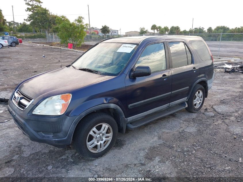 2003 Honda Cr-V Ex VIN: SHSRD788X3U119722 Lot: 39969266