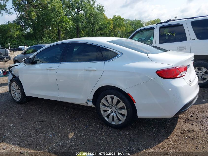 2016 Chrysler 200 Lx VIN: 1C3CCCFB7GN176804 Lot: 39969334