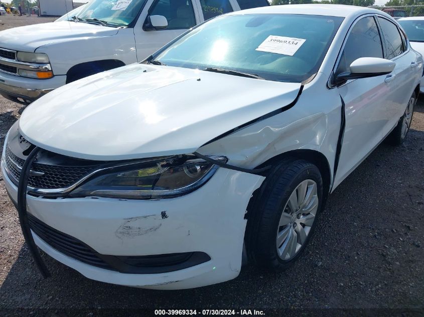 2016 Chrysler 200 Lx VIN: 1C3CCCFB7GN176804 Lot: 39969334