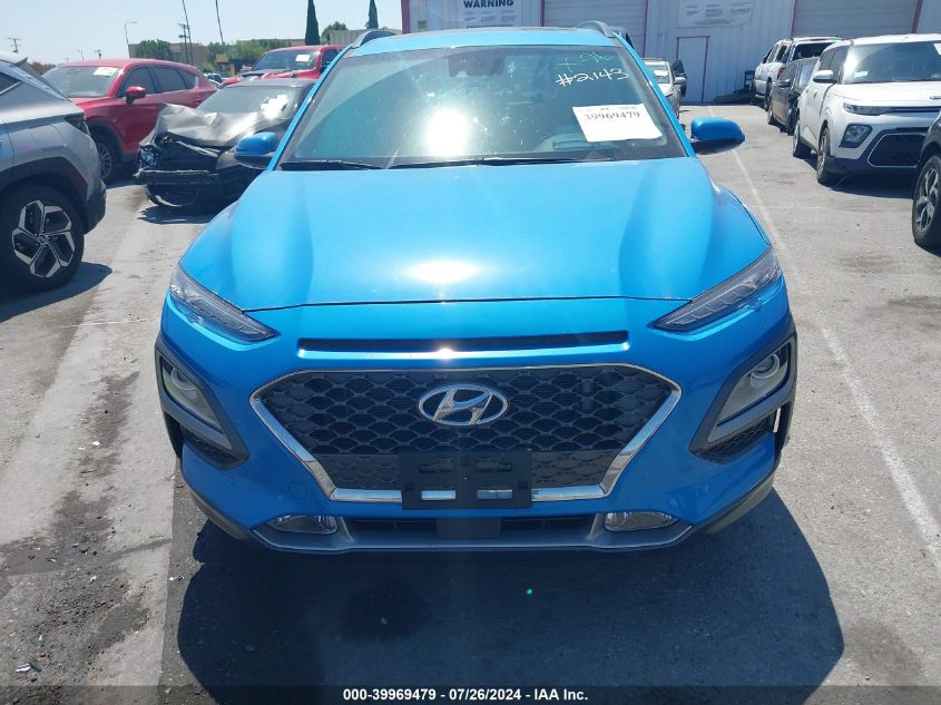 2021 Hyundai Kona Ultimate VIN: KM8K53A52MU598835 Lot: 39969479