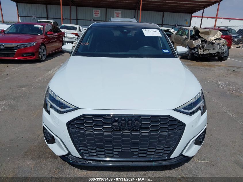 2023 Audi A3 Premium 40 Tfsi Front-Wheel Drive S Tronic VIN: WAUAUDGYXPA049722 Lot: 39969489