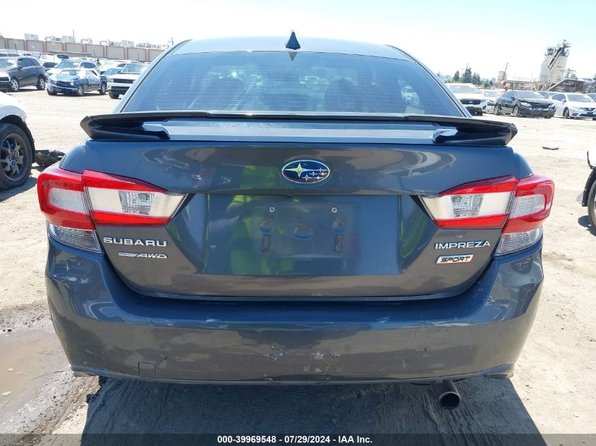 2018 Subaru Impreza 2.0I Sport VIN: 4S3GKAM61J3605075 Lot: 39969548