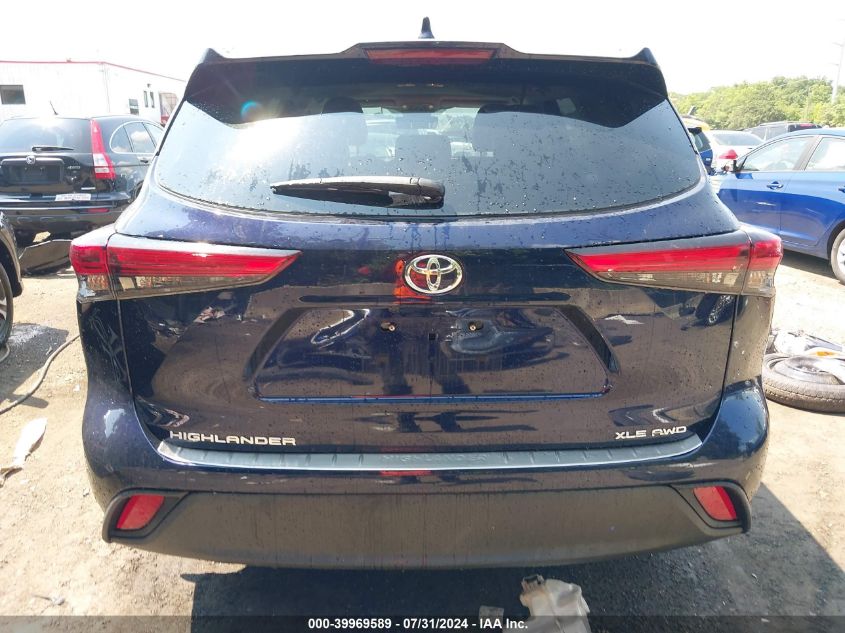 2021 Toyota Highlander Xle VIN: 5TDGZRBH5MS540801 Lot: 39969589