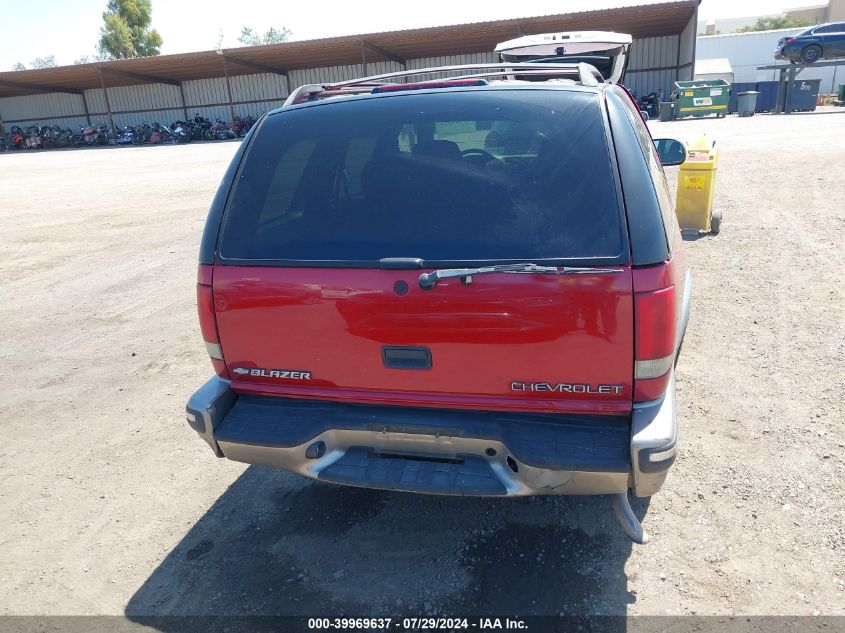 1999 Chevrolet Blazer Ls VIN: 1GNCS13WXX2197052 Lot: 39969637