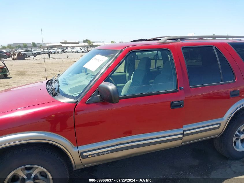 1999 Chevrolet Blazer Ls VIN: 1GNCS13WXX2197052 Lot: 39969637