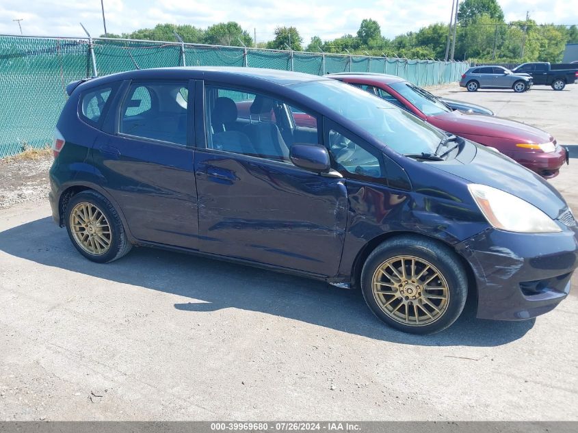 2009 Honda Fit Sport VIN: JHMGE87489S075309 Lot: 39969680