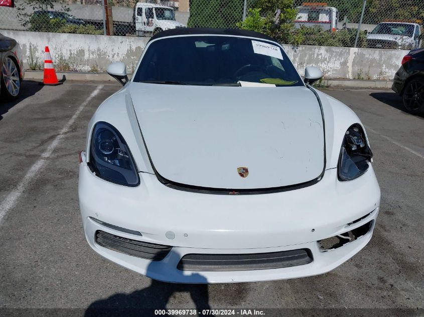 2019 Porsche 718 Boxster S VIN: WP0CB2A81KS228734 Lot: 39969738