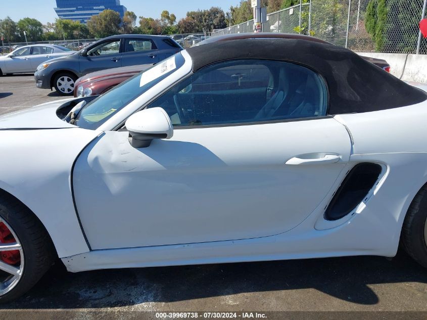 2019 Porsche 718 Boxster S VIN: WP0CB2A81KS228734 Lot: 39969738