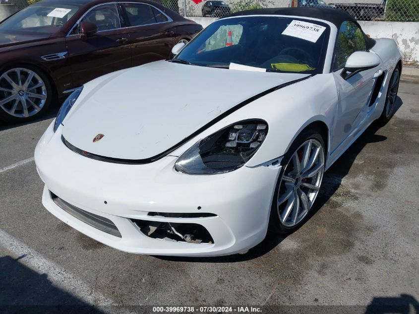 2019 Porsche 718 Boxster S VIN: WP0CB2A81KS228734 Lot: 39969738