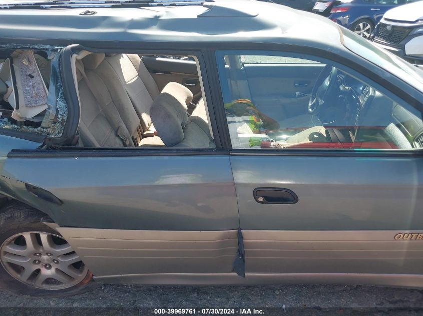 2001 Subaru Legacy Outback VIN: 4S3BH665X17610424 Lot: 39969761