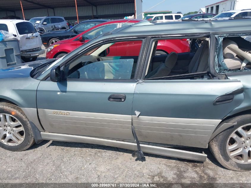 2001 Subaru Legacy Outback VIN: 4S3BH665X17610424 Lot: 39969761