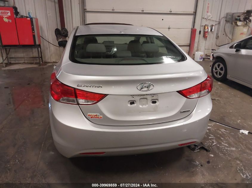 2013 Hyundai Elantra Limited VIN: KMHDH4AE4DU595263 Lot: 39969859