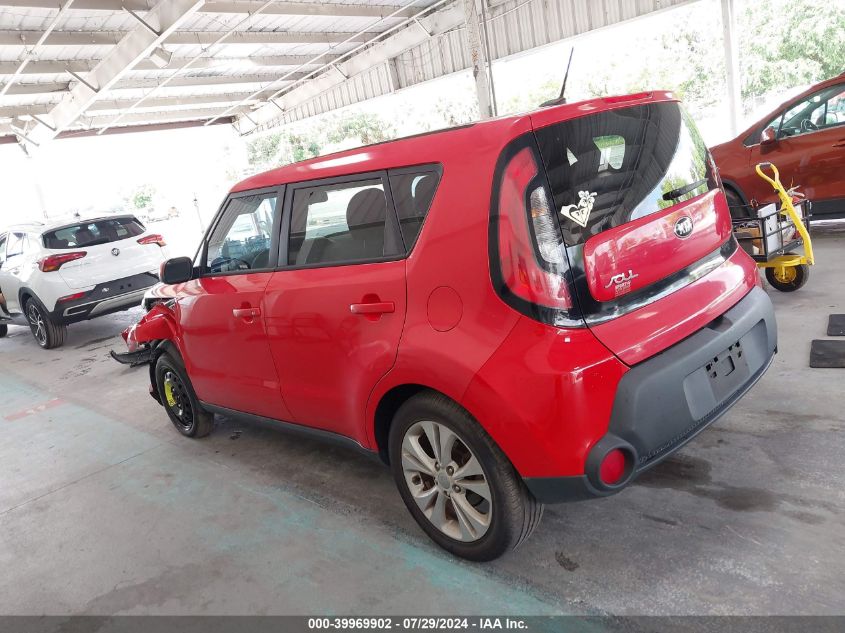 2015 Kia Soul + VIN: KNDJP3A50F7784045 Lot: 39969902