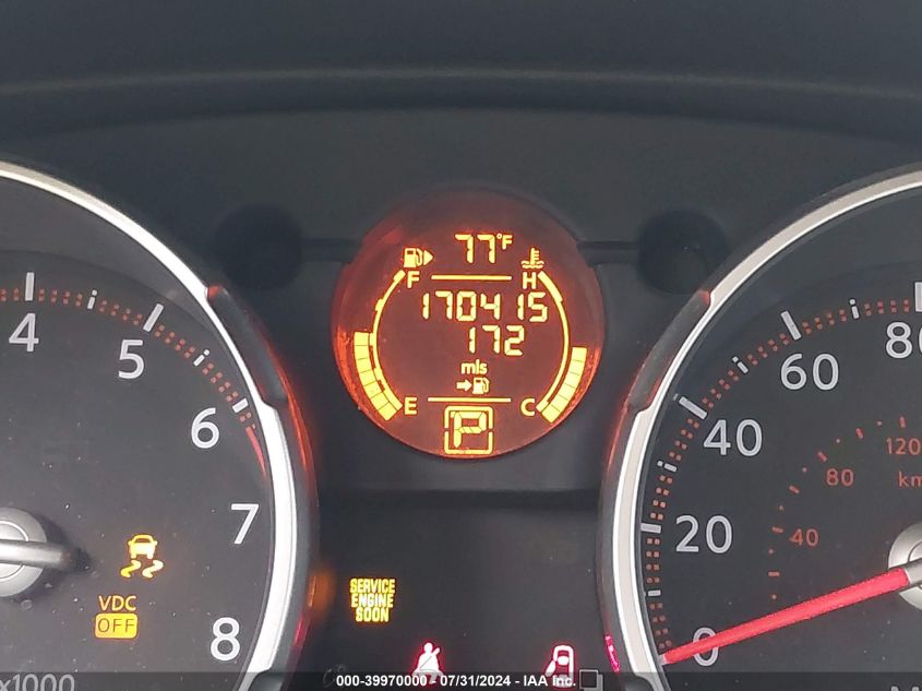 2009 Nissan Rogue Sl VIN: JN8AS58V09W431707 Lot: 39970000