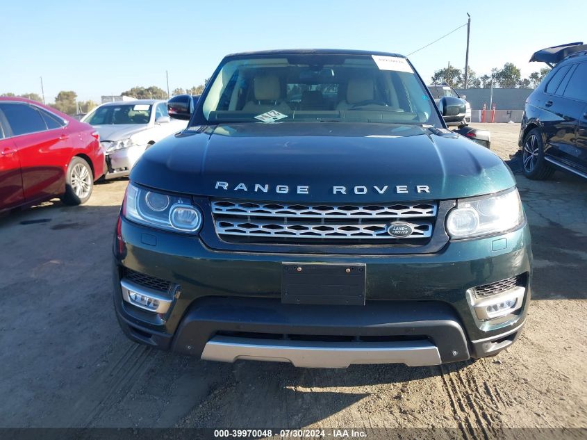 2014 Land Rover Range Rover Sport 3.0L V6 Supercharged Hse VIN: SALWR2WF4EA380249 Lot: 39970048