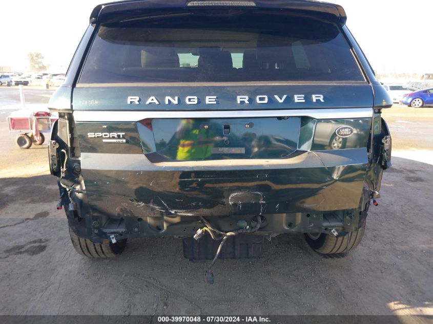 2014 Land Rover Range Rover Sport 3.0L V6 Supercharged Hse VIN: SALWR2WF4EA380249 Lot: 39970048