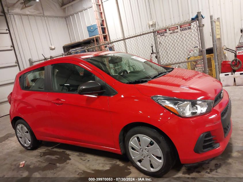 2018 Chevrolet Spark Ls Cvt VIN: KL8CB6SAXJC475406 Lot: 39970053