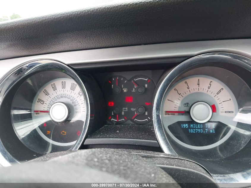 2012 Ford Mustang V6 Premium VIN: 1ZVBP8AM6C5204438 Lot: 39970071