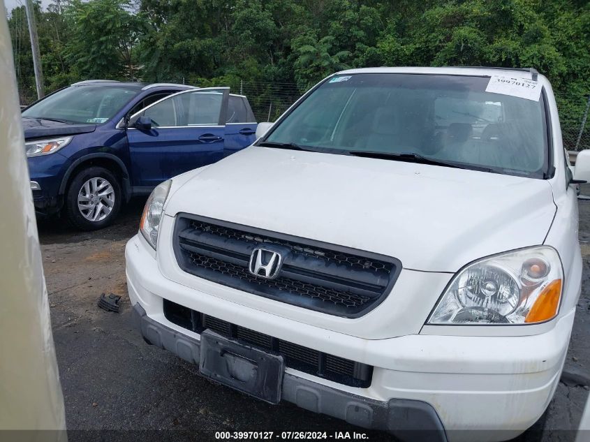 2004 Honda Pilot Ex-L VIN: 2HKYF18544H516300 Lot: 39970127