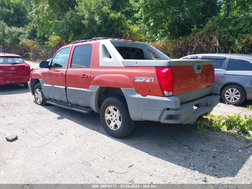 3GNEK13T92G287422 | 2002 CHEVROLET AVALANCHE 1500