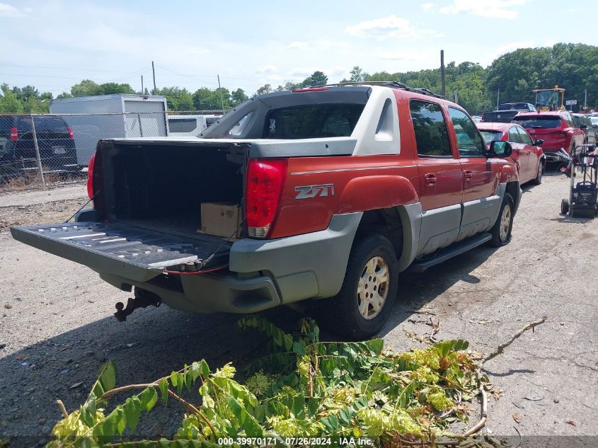 3GNEK13T92G287422 | 2002 CHEVROLET AVALANCHE 1500