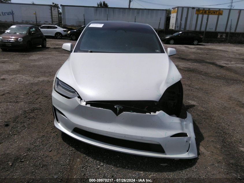 2023 Tesla Model X Dual Motor All-Wheel Drive/Standard Range VIN: 7SAXCAE52PF378545 Lot: 39970217