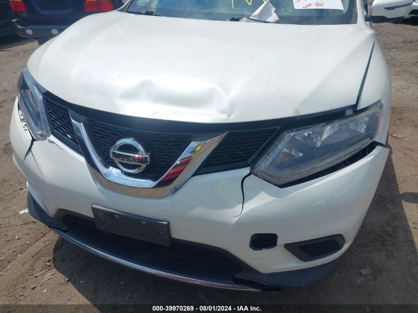 2016 Nissan Rogue Sv VIN: KNMAT2MVXGP656320 Lot: 39970269