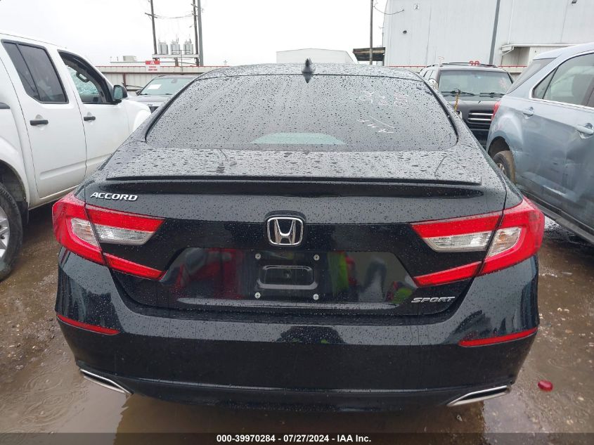 2022 Honda Accord Sport VIN: 1HGCV1F31NA021822 Lot: 39970284