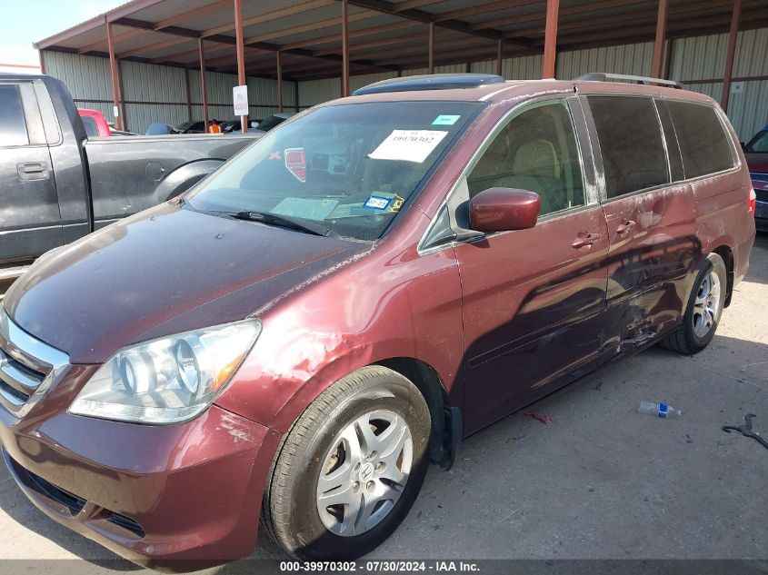 2007 Honda Odyssey Ex-L VIN: 5FNRL38757B407938 Lot: 39970302