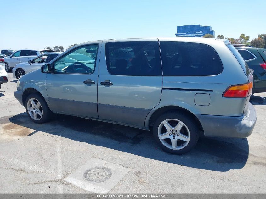 2000 Toyota Sienna Ce VIN: 4T3ZF19C4YU231371 Lot: 39970321