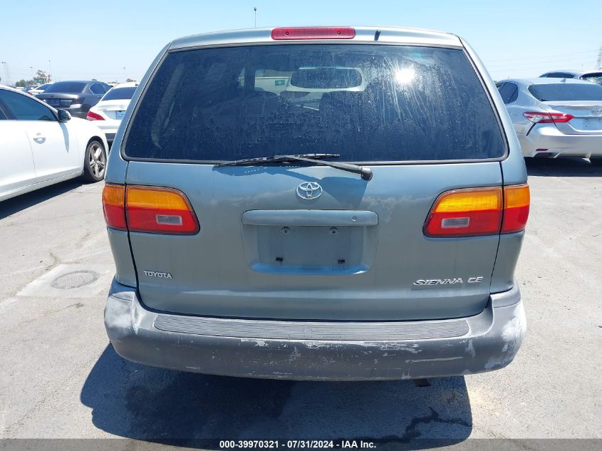 2000 Toyota Sienna Ce VIN: 4T3ZF19C4YU231371 Lot: 39970321