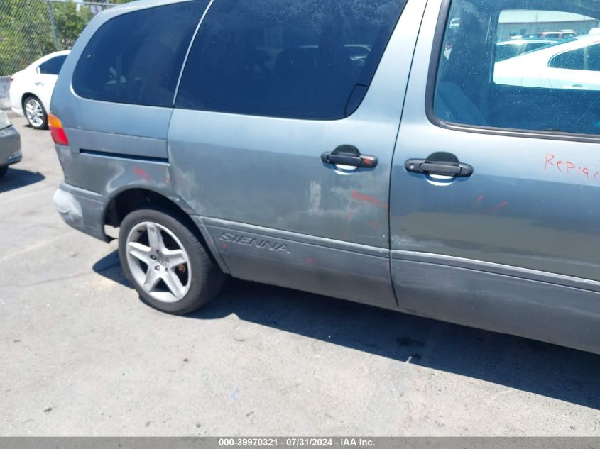 2000 Toyota Sienna Ce VIN: 4T3ZF19C4YU231371 Lot: 39970321