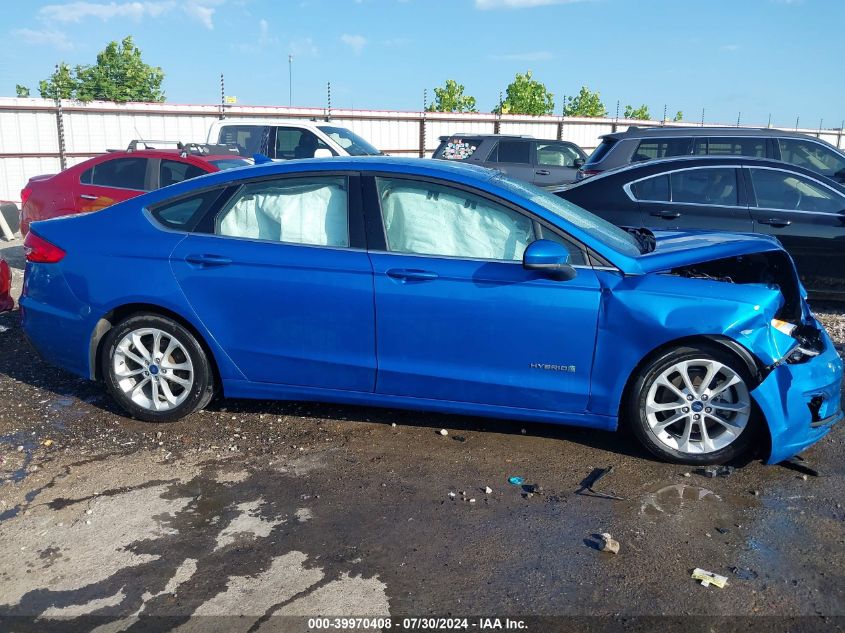 2019 Ford Fusion Hybrid Se VIN: 3FA6P0LU9KR104970 Lot: 39970408