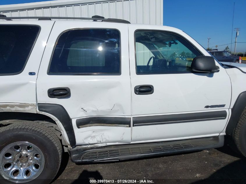 2002 Chevrolet Tahoe C1500 VIN: 1GNEC13V82R271470 Lot: 39970413