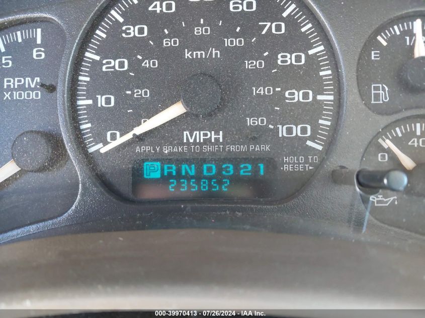 2002 Chevrolet Tahoe C1500 VIN: 1GNEC13V82R271470 Lot: 39970413