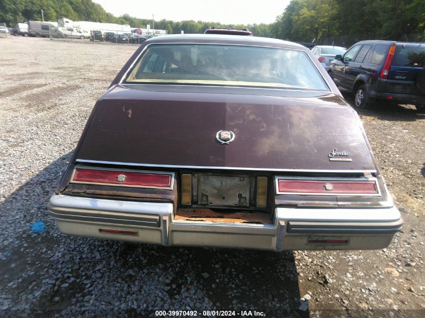 1980 Cadillac Seville VIN: 6F69NA3697602 Lot: 39970492