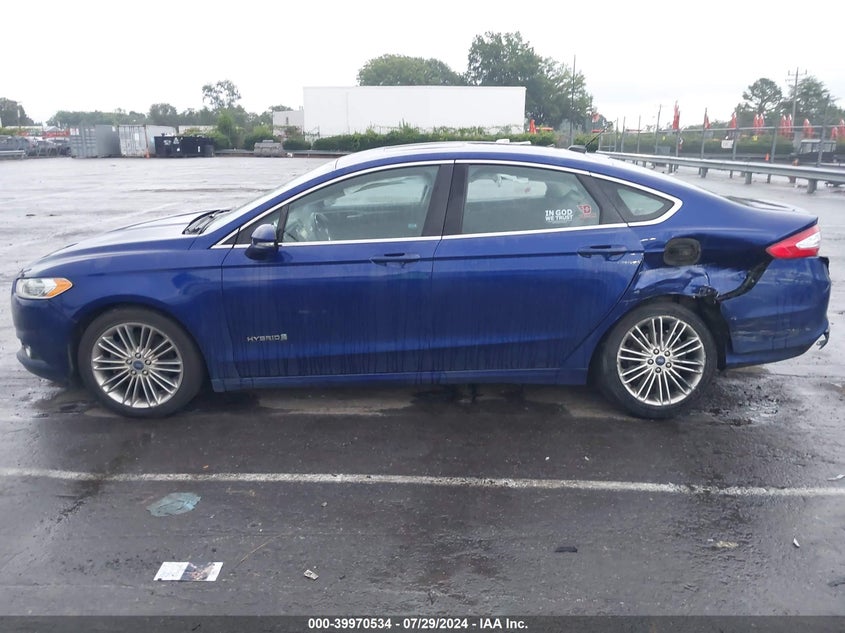 2013 Ford Fusion Hybrid Se VIN: 3FA6P0LU1DR272377 Lot: 39970534