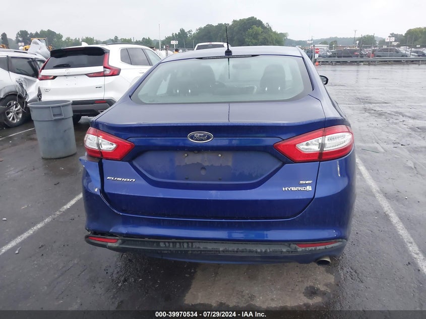 2013 Ford Fusion Hybrid Se VIN: 3FA6P0LU1DR272377 Lot: 39970534