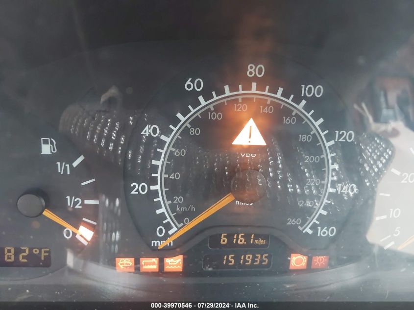 1999 Mercedes-Benz C 280 VIN: WDBHA29G1XA800241 Lot: 39970546