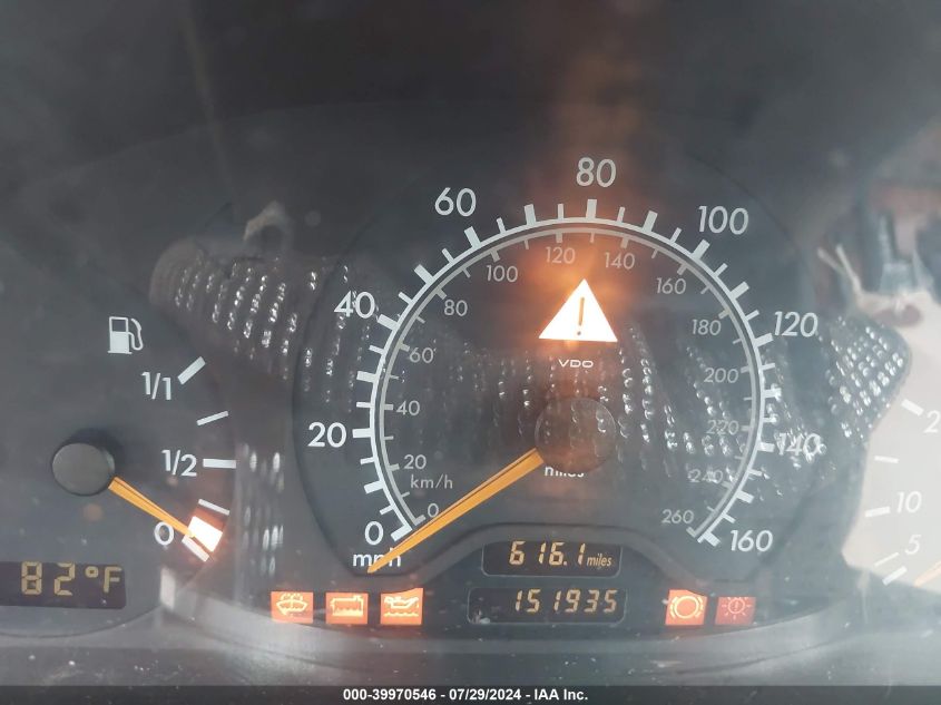 1999 Mercedes-Benz C 280 VIN: WDBHA29G1XA800241 Lot: 39970546