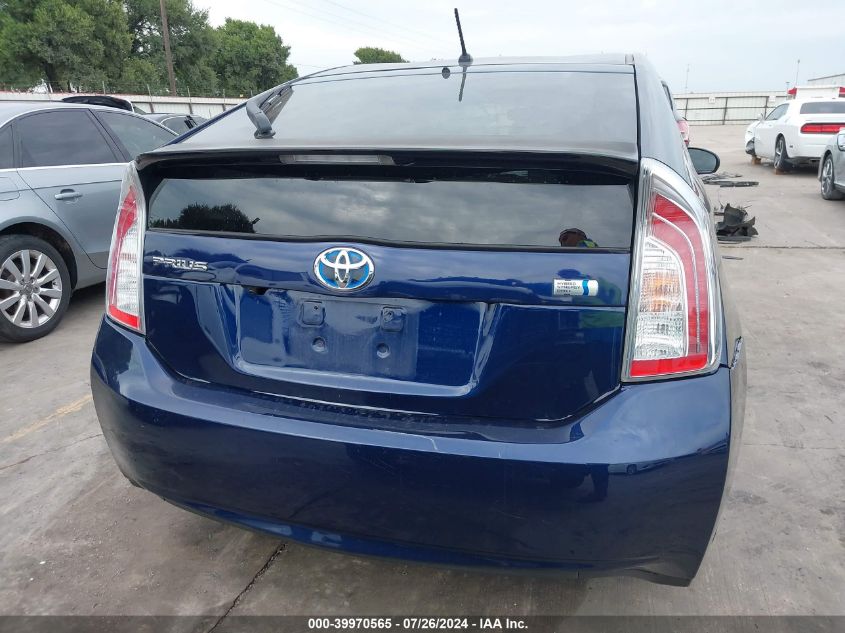 2013 Toyota Prius Two VIN: JTDKN3DUXD1698545 Lot: 39970565