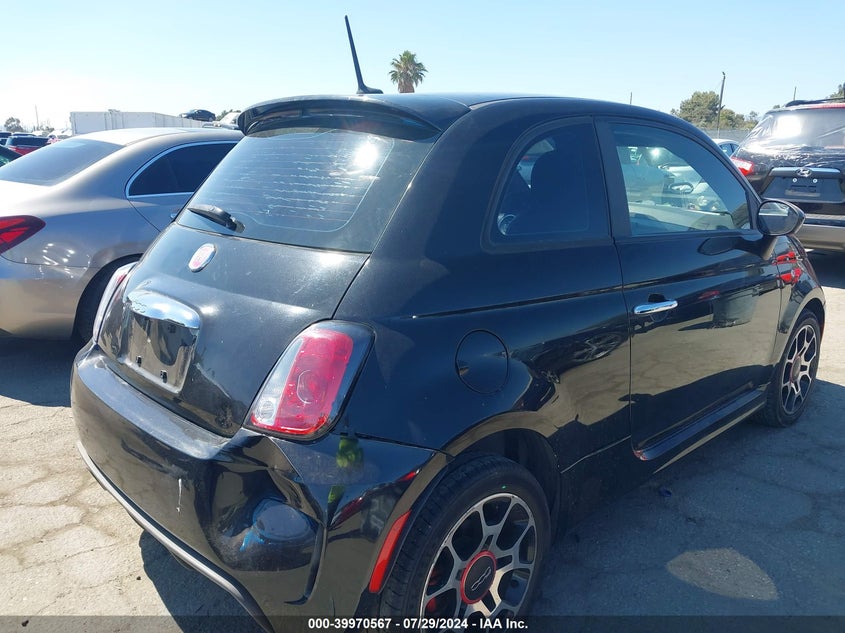 2013 Fiat 500 Turbo VIN: 3C3CFFHH4DT553496 Lot: 39970567