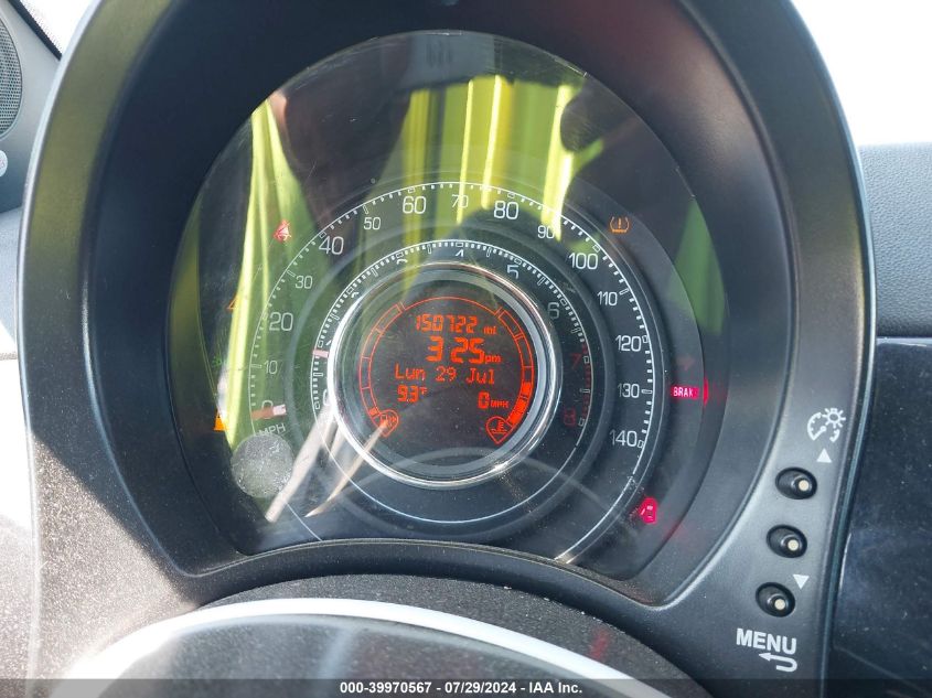 2013 Fiat 500 Turbo VIN: 3C3CFFHH4DT553496 Lot: 39970567