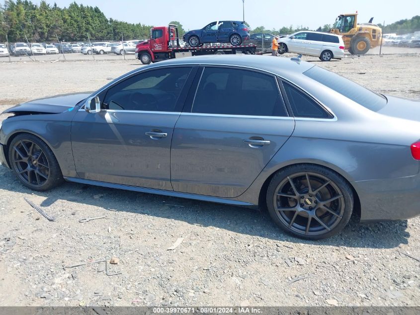 2014 Audi S4 3.0T Premium Plus VIN: WAUDGAFL3EA082955 Lot: 39970671